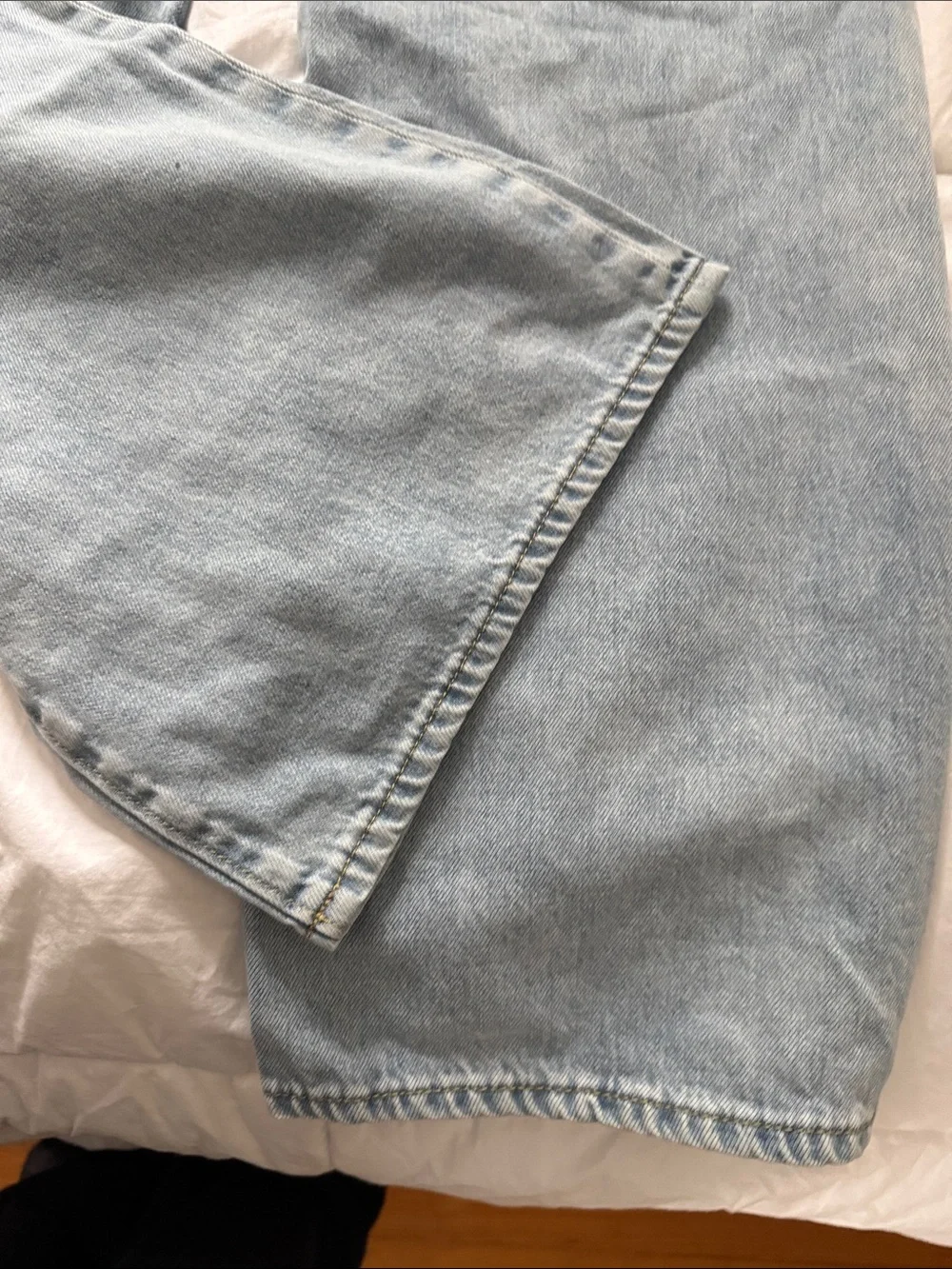 LOFT Light Blue Wide-Leg Jeans